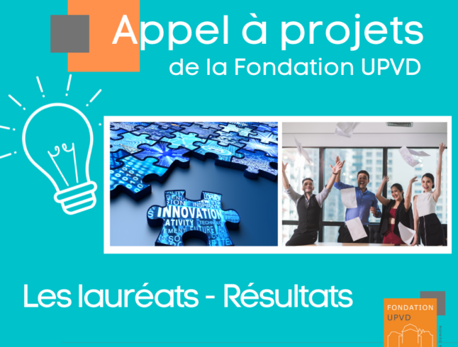 Les lauréats de l’appel à projets #2 de la Fondation UPVD